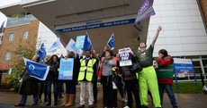 Pics: NHS workers stage first strike in 32 years