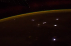 This is what a lightning storm looks like from space