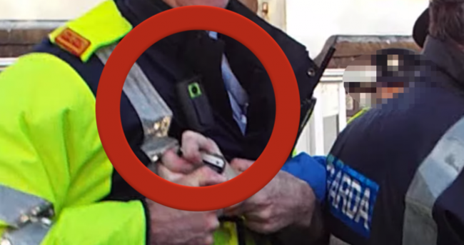 Why are gardaí wearing cameras at water meter protests?