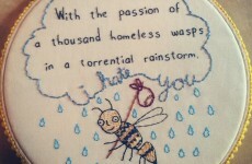 This woman is turning mean internet comments into wonderful embroideries