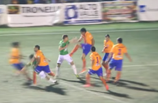 Everybody was kung fu fightin' in this Argentinian football brawl last night