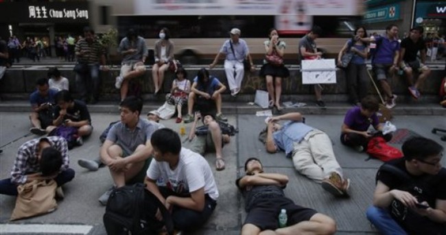 Protesters in Hong Kong have retaken their protest camp
