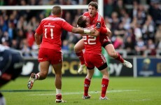 Watch Ian Keatley channel ROG's spirit to nail the winning drop goal for Munster against Sale