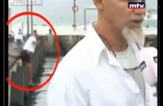 News interview captures hilariously unfortunate moment in the background