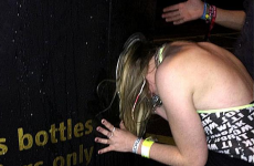 Student gets head stuck in bottle bank in bet gone horribly wrong