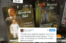 Bryan Cranston delivers Twitter burn to Breaking Bad doll protesters