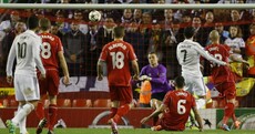 Cristiano Ronaldo scored his first Anfield goal tonight - and it was a bit special