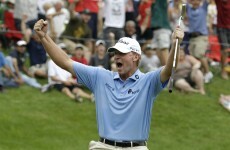 Stricker completes John Deere three-peat