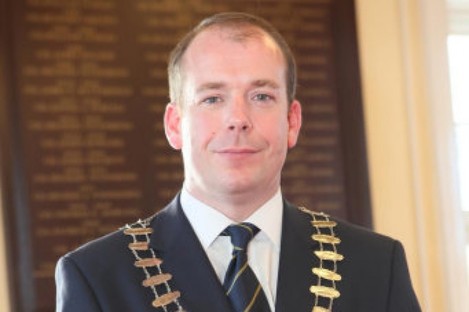 Darren Scully during his time as mayor of Naas