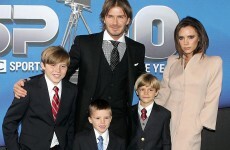 Becks cries as Posh gives birth to baby Harper Seven