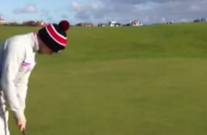 This is the most amazing three-foot putt you'll ever see
