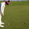 This is the most amazing three-foot putt you'll ever see