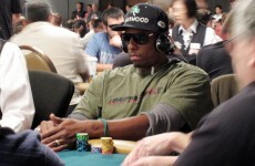 This basketball superstar has doubled his chip count at the World Series of Poker