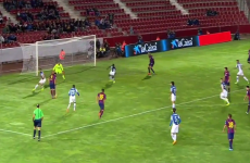 One scoop for me, please! Suarez served up a delicious assist for Pique last night