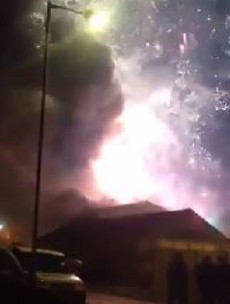 Two bodies found after English fireworks factory blaze