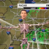 TV weatherman does his report as a skeleton, wins Halloween
