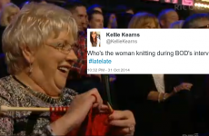 This knitting granny created a lot of confusion on the Late Late Show last night