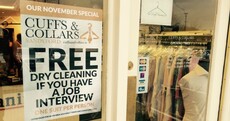 This Dublin shop will clean your suit for free if you have a job interview