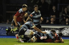 Paddy Butler grabs late try to ensure a Munster comeback win in Cardiff