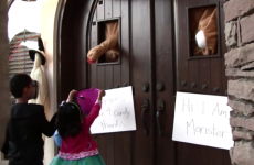 The greatest way to give sweets to trick or treaters