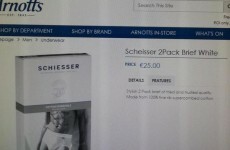 Arnotts website typo is very very rude in German