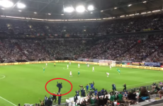Your video of Roy Keane dancing a jig when Ireland equalised against Germany is here