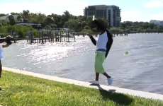Rapper blown off wall during super cool photoshoot