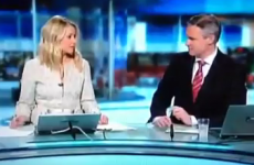 Sharon Ní Bheoláin caught rapid 'threatening'* her co-presenter in RTÉ blooper