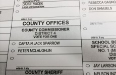 Someone named 'Captain Jack Sparrow' ran for election in the United States