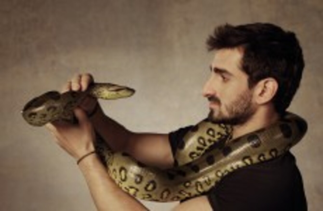 This Man Is Going To Be Eaten Alive By An Anaconda For A Tv Show