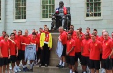 An education: Manchester United players visit Harvard