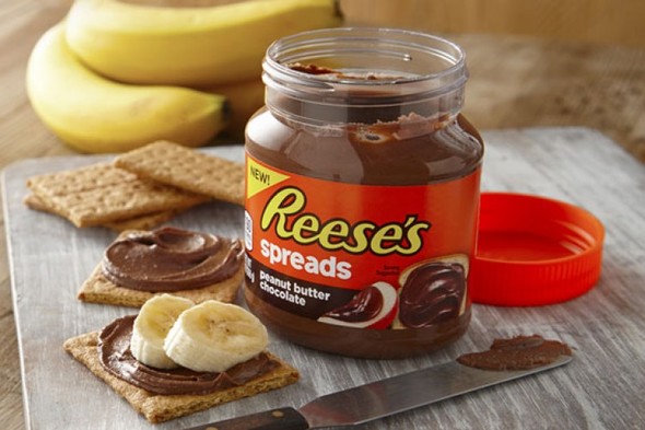 Food, peanut butter chocolate time, reeses, spreads.