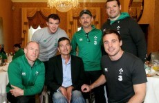 The Irish team met up with legendary Springboks scrum-half Joost van der Westhuizen today