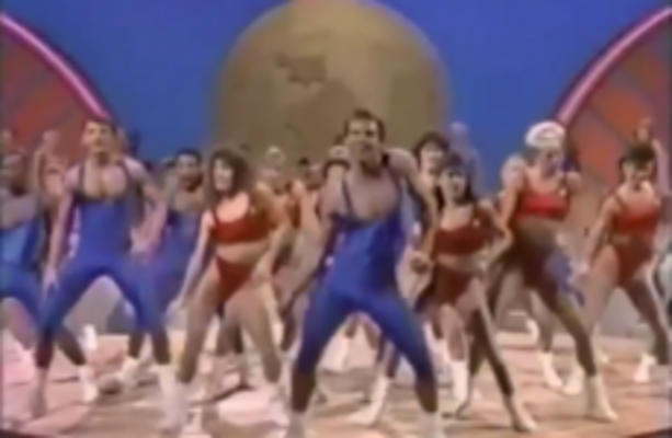 This mashup of Taylor Swift and a cringey �80s exercise