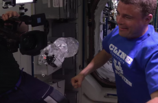Astronauts put a GoPro in a water bubble, just because they can