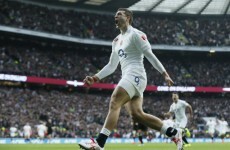 Jonny May showed great wheels to burn two All Blacks for a try at Twickenham