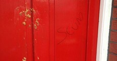 This is the front door of a junior minister's constituency office this morning
