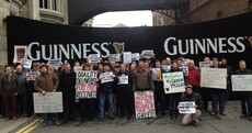 There was a protest outside the Guinness factory today, here's why