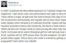 Two of Keith Barry's predictions failed to come true and people are NOT happy