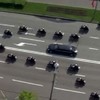 Unfortunately, Putin didn't really travel in this penis-shaped motorcade