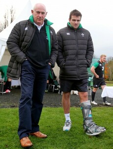 Jared's pain and 12 more pictures from Ireland's training session today