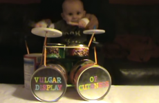 This baby's drum solo is the most metal thing ever