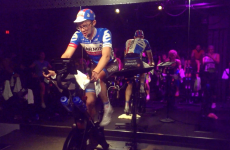 I just took a spin class taught by a pro cyclist and my heart almost exploded out of my chest