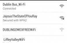 "State of you" WiFi network found on Dublin Bus