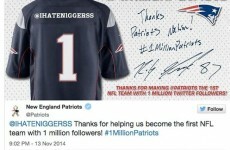 The Patriots just screwed up big time on Twitter after getting their one-millionth follower