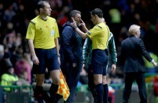 Roy Keane fixed the ref with one serious death stare this evening