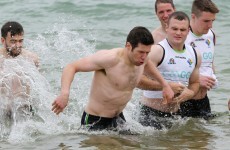 The international rules squad enjoyed a day out at the beach today