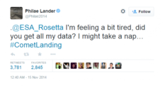 The last tweets from the comet lander are pretty heartbreaking...