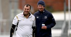 There was a nice Leinster reunion between Michael Cheika and Leo Cullen earlier