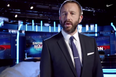 Chris O'Dowd channels his inner Ron Burgundy.